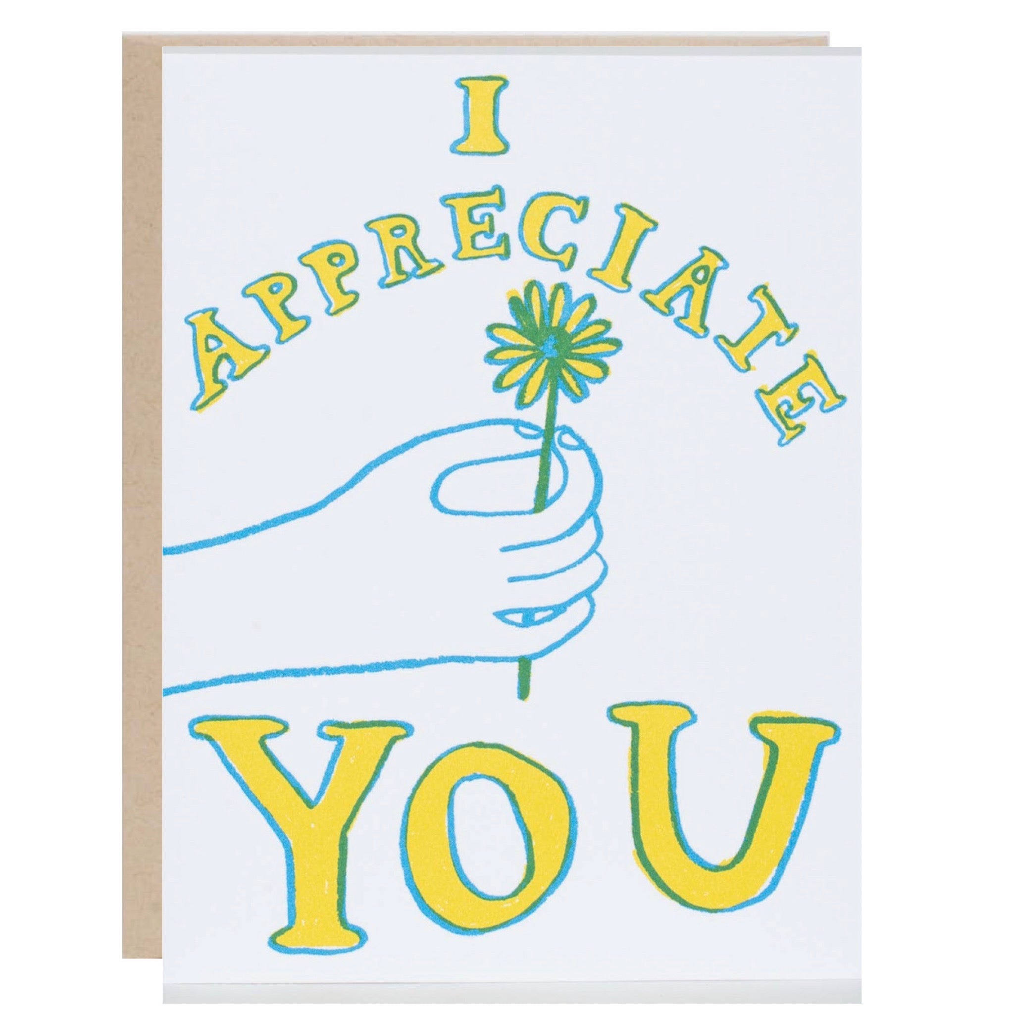 appreciate you greeting card
