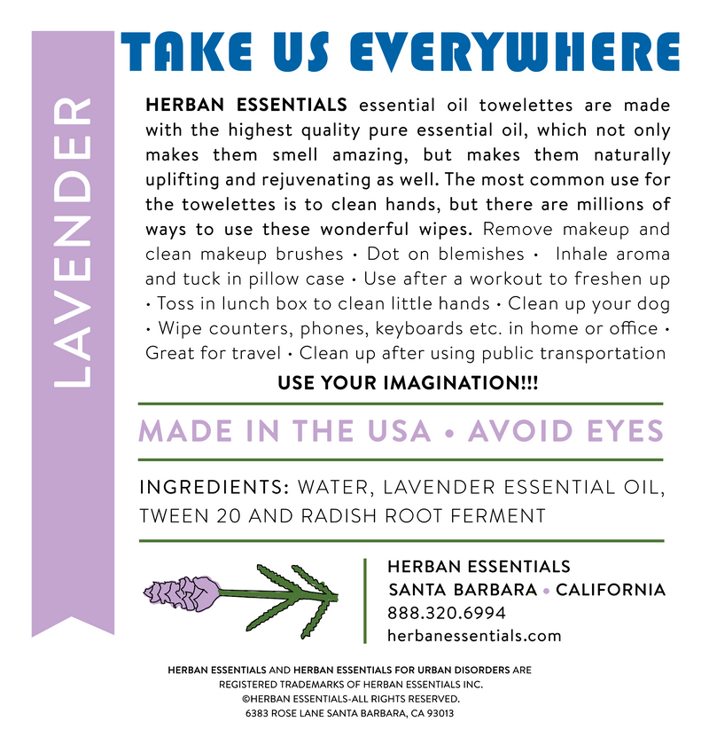 Lavender Wipes: Herban Essentials