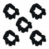 Black satin sleep scrunchies