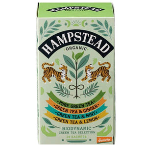 Green tea selection: Hampstead organic tea bags
