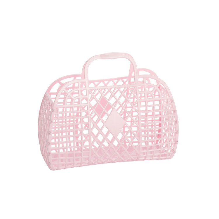 pink : small retro basket {Sun Jellies}