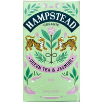 Jasmine & green tea : Hampstead organic tea bags