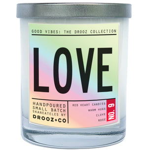 LOVE {GOOD VIBES collection} DROOZ Candle No.9