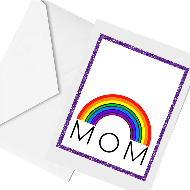 rainbow mom... greeting card