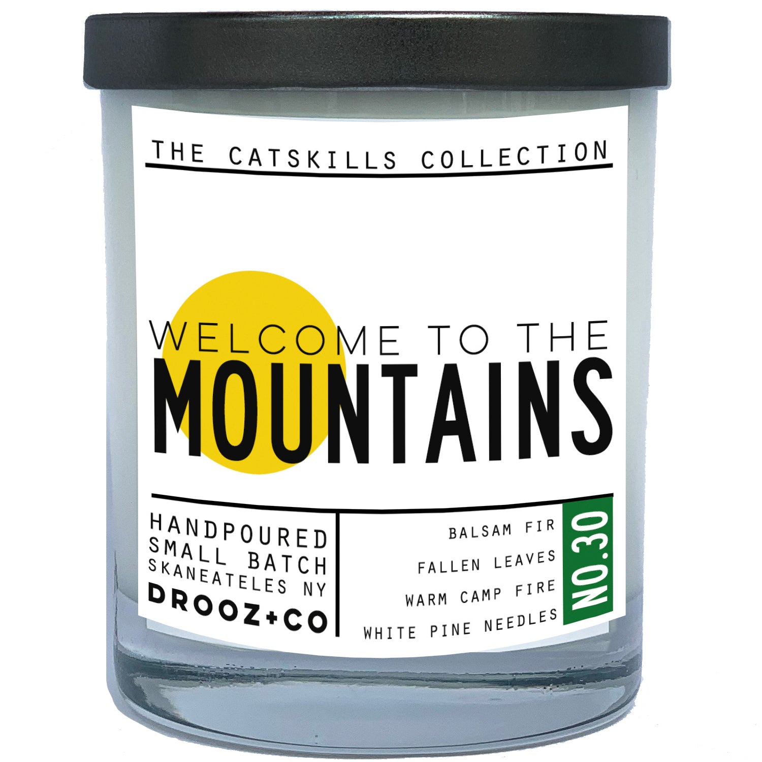 welcome to the mountains {Catskills Collection} DROOZ candle No.30