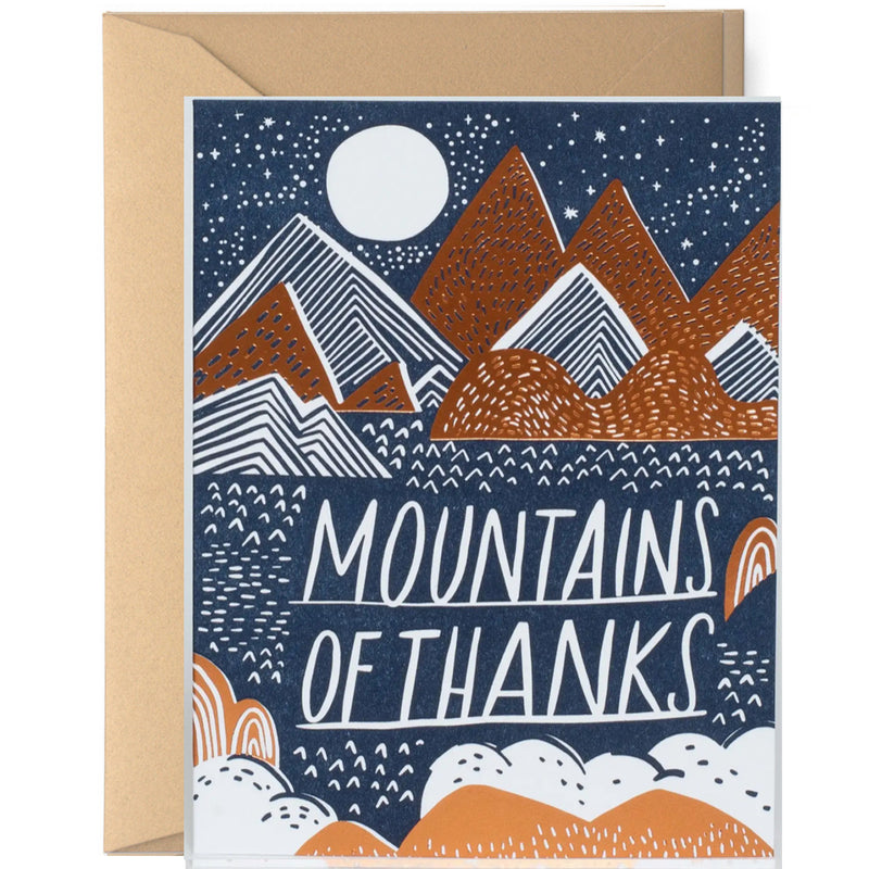 mountains of thx greeting card