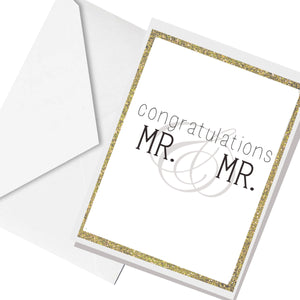 Mr. & Mr... greeting card