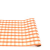 orange painted check : paper table runner