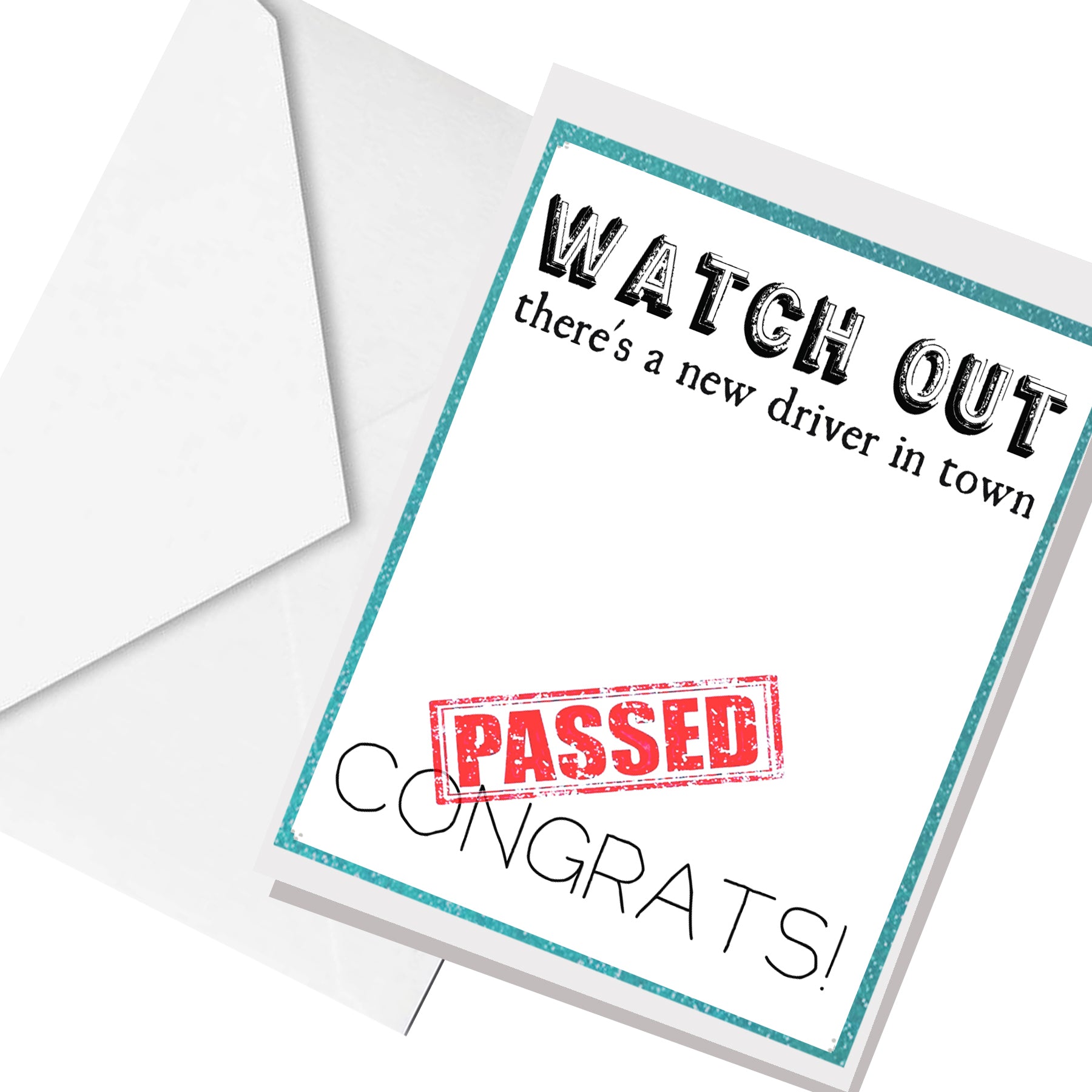 passed! ... greeting card