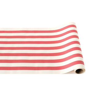 red classic stripe: paper table runner