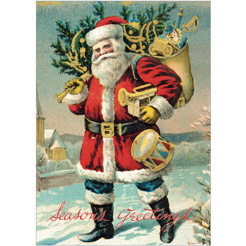 Santa Seasons Greetings Poster
