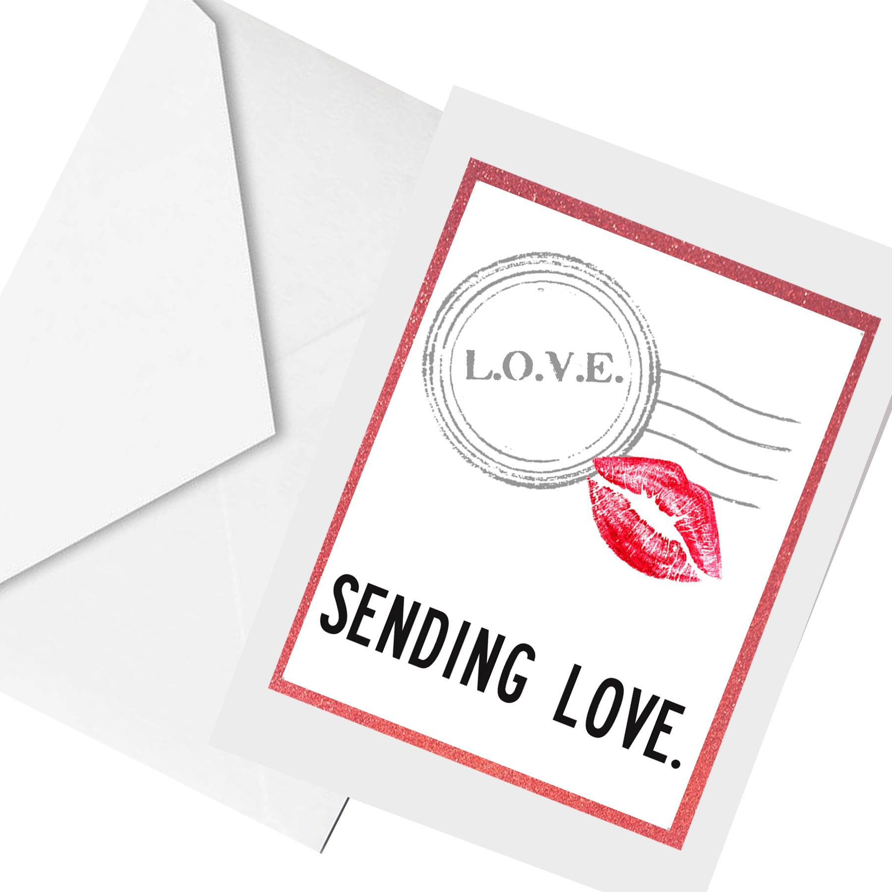 sending LOVE... greeting card