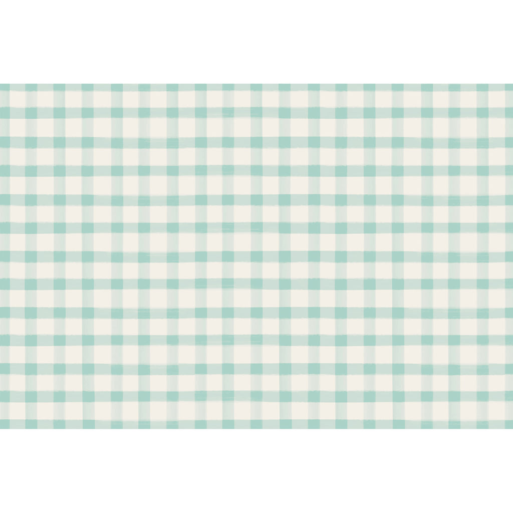 seafoam check: paper placemats