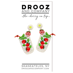 strawberry cocktail  earrings