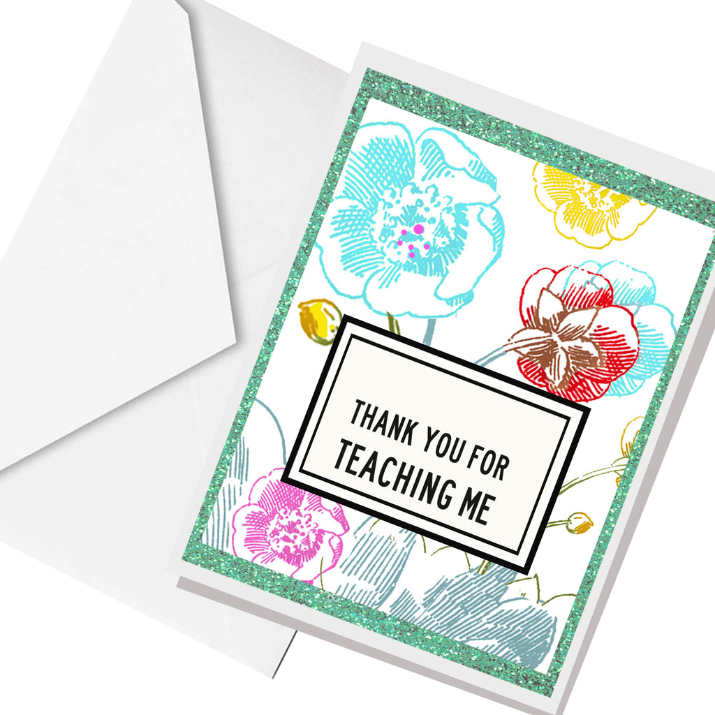 thank you teacher ... greeting card