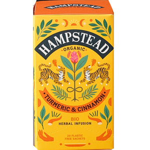 Turmeric and cinnamon: Hampstead organic tea bags
