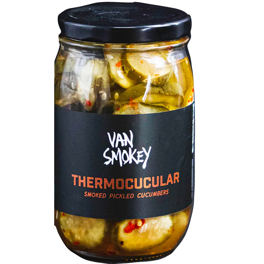 Thermocucular Smoked Pickled Cucumbers