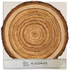 wood slice  Die-Cut Placemat Sheets Placemat