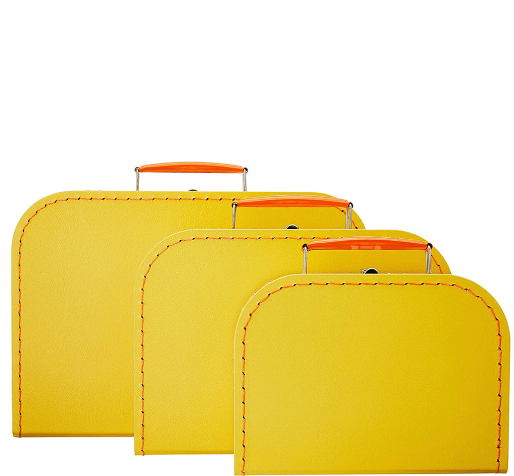 Yellow mini suitcase